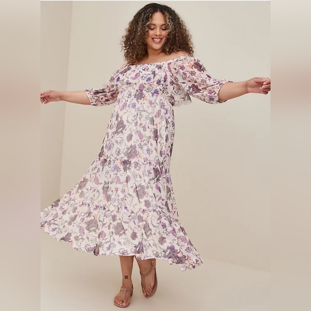 TORRID Off Shoulder Maxi Size 6